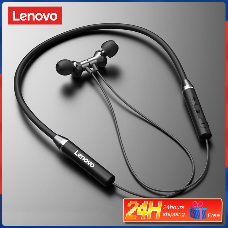Original Lenovo HE05 Earphones Bluetooth Wireless Stereo Sports IPX5 Waterproof Sport Earbud Headset Noise Reduction Magnetic Runing Headset