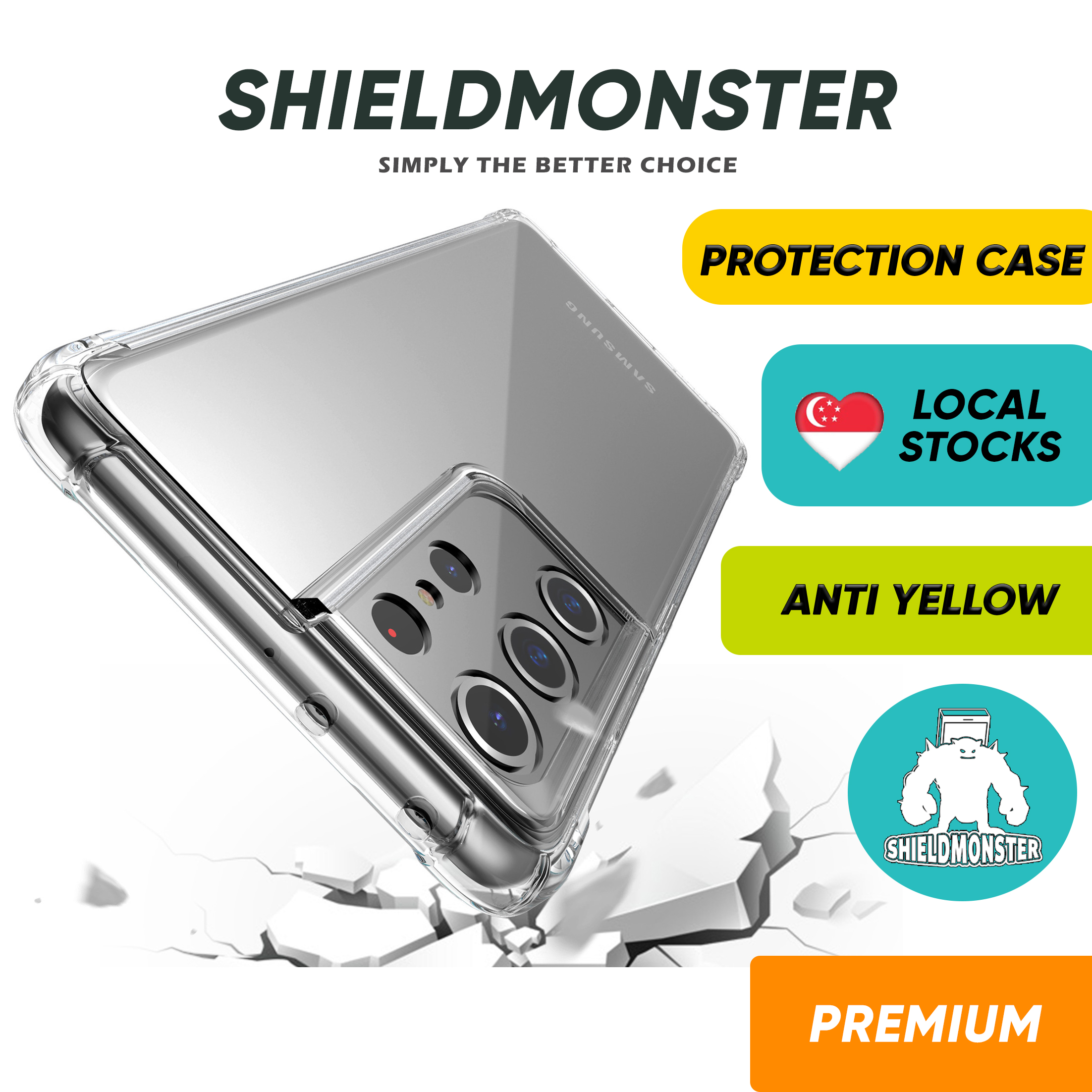 Shieldmonster Samsung Case Phone A54 A34 A53 A73 A33 A22 A42 5G A32 A13 A52 A52S Note 10 9 8 Galaxy Cover Casing A12 A70 A51