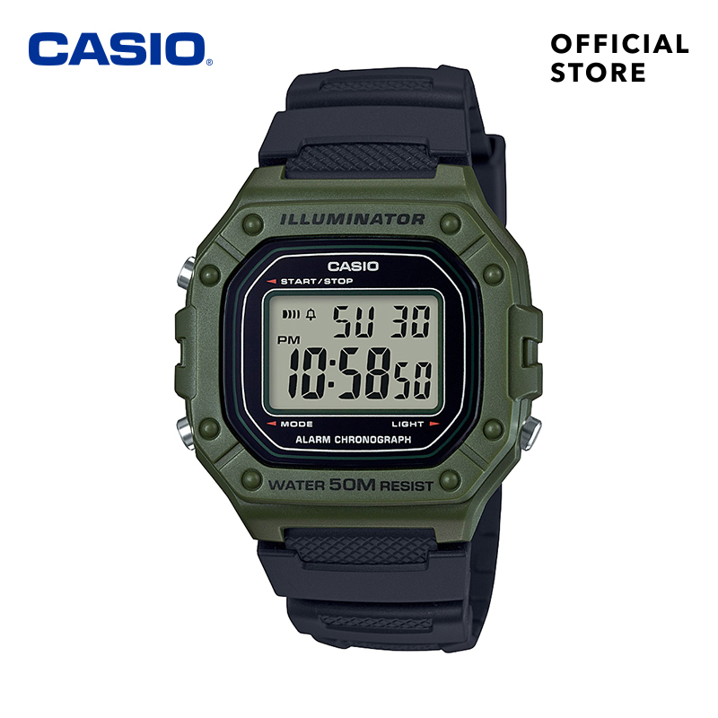 CASIO GENERAL W-218H-3AVDF Watch Black Resin Band