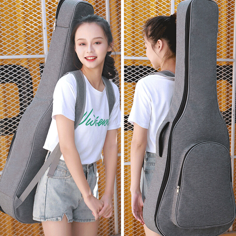 36 39 41 Inch Guitar Bags Waterproof Oxford Bass Case Portable Guitar Backpacks Thicken Pad Rucksack Wearable Solid Bag